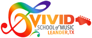 Semnse and Color School of Music logo showing rainbow-colored text and guitar shapes